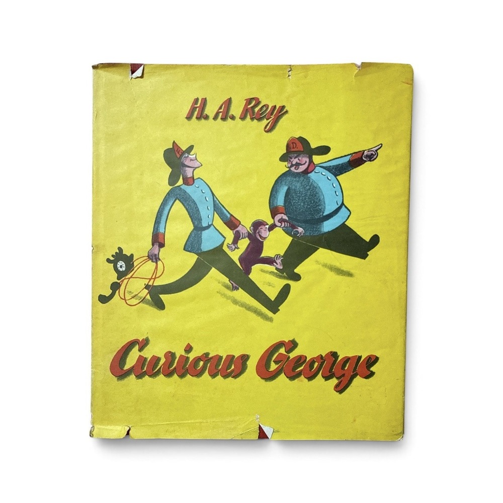 Curious George H A Rey Vintage 1941 Hardcover Book Nineteenth Printing